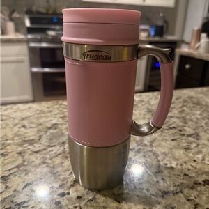 Pink leather wrapped cup